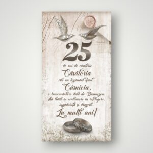 APLICE LEMN - ANIVERSARE 25 DE ANI DE CASATORIE