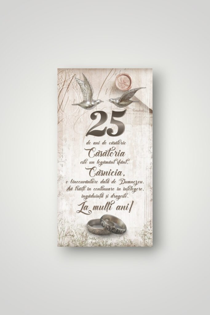 APLICE LEMN - ANIVERSARE 25 DE ANI DE CASATORIE
