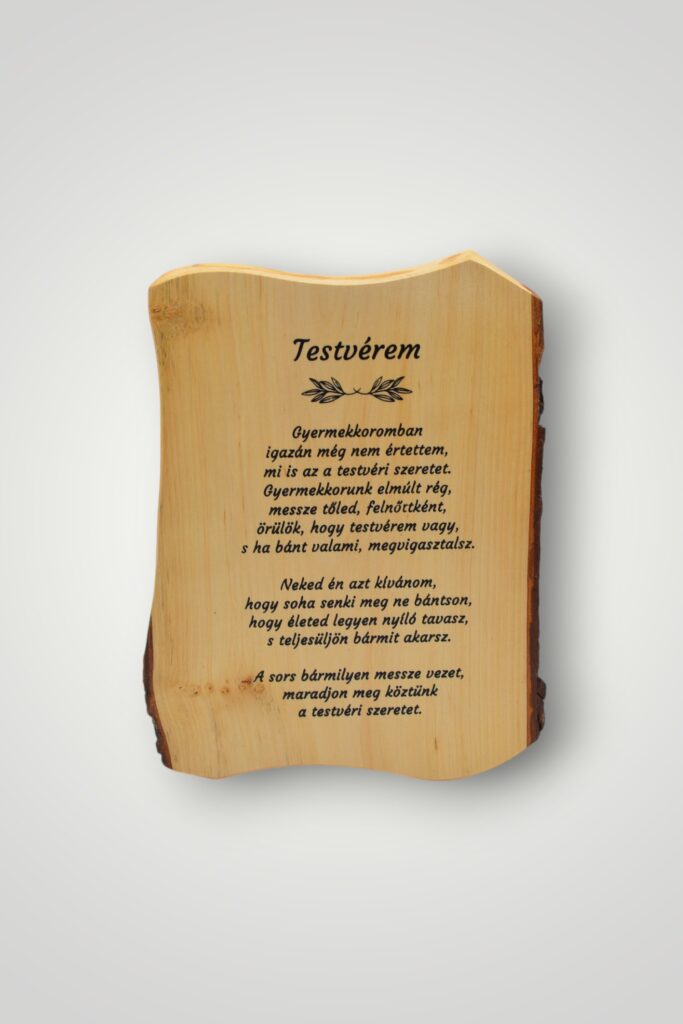 TABLOU LEMN - TESTVEREM