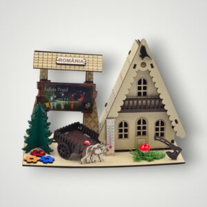 ORNAMENT LEMN CU CASUTA - SALINA PRAID