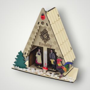 ORNAMENT LEMN CU CASUTA - ERDELY
