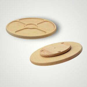 TOCATOR LEMN ROTATIV - 5 COMPARTIMENTE