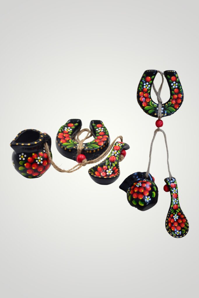 SET CERAMICĂ - POTCOAVĂ NEAGRĂ