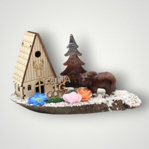 ORNAMENT LEMN CU CASUTA - SALIN TARGU OCNA