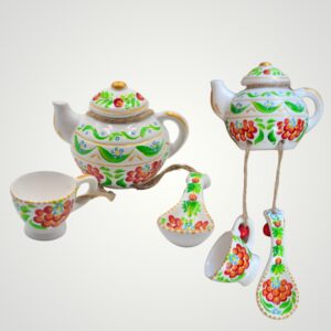 SET CERAMICĂ - CEAINIC ALB