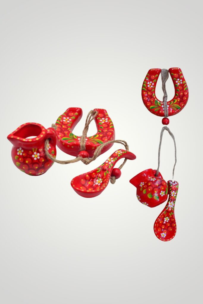 SET CERAMICĂ - POTCOAVĂ ROȘIE