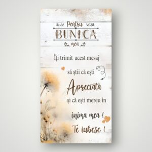 APLICE LEMN - PENTRU BUNICA