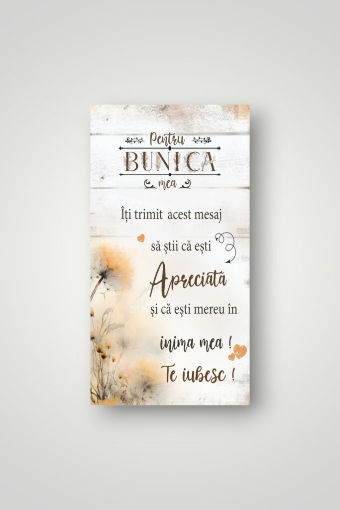 APLICE LEMN - PENTRU BUNICA