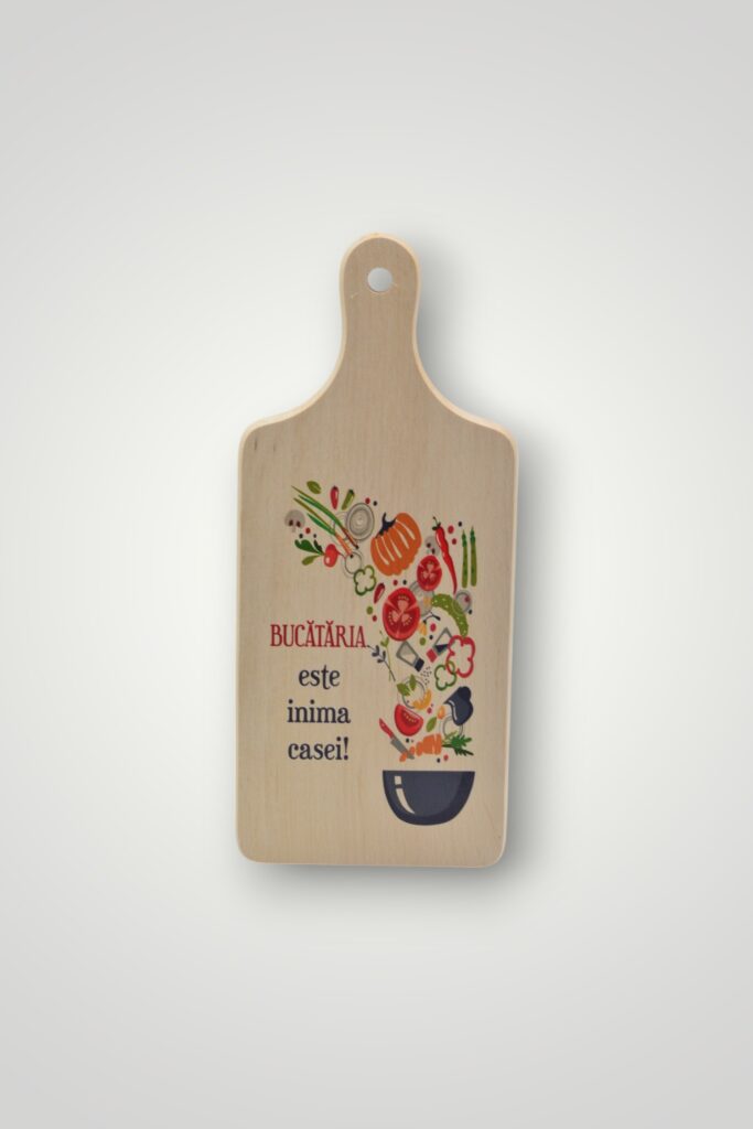 TOCATOR LEMN - BUCATARIA ESTE INIMA CASEI