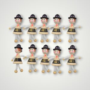 MAGNET LEMN FIGURINE