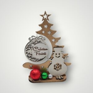 ORNAMENT CRACIUN - BRAD CU GLOB