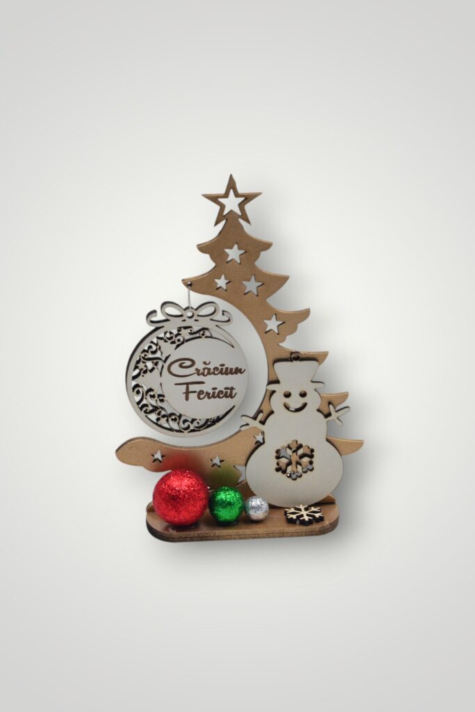 ORNAMENT CRACIUN - BRAD CU GLOB