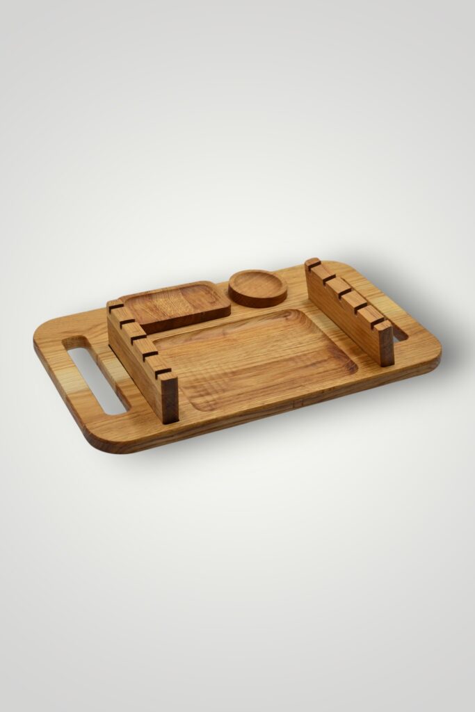 PLATOU LEMN CU SUPORT FRIGARUI