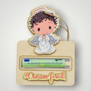 DECORATIUNE CRACIUN CU SUPORT PENTRU BANI