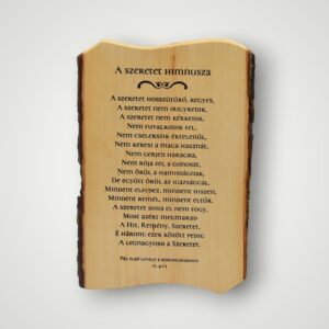 TABLOU LEMN - A SZERETET HIMNUSZA
