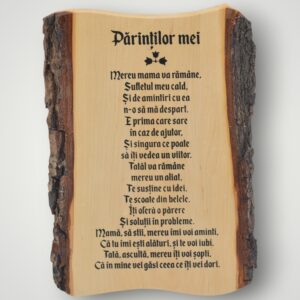 TABLOU LEMN - PARINTILOR MEI