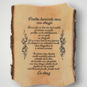 TABLOU LEMN - PENTRU BUNICUTA MEA