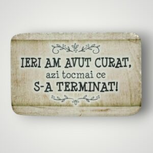 COVORAS SUBLIMAT - IERI AM AVUT CURAT