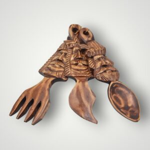 SET ORNAMENT LEMN SCULPTAT