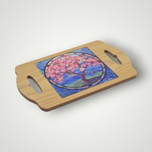 SUPORT VASE LEMN SI CERAMICA