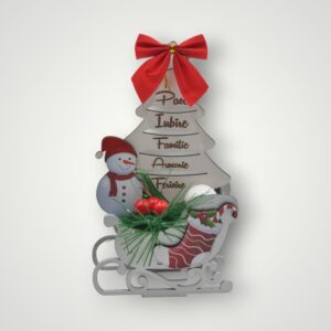 ORNAMENT CRACIUN - SANIE CU BRAD