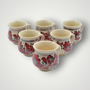 SET CESTI 6 BUCATI - ROSU