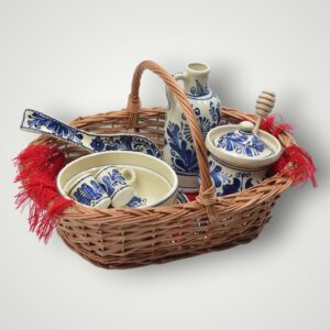SET CADOU - COS TRADITIONAL - ALBASTRU