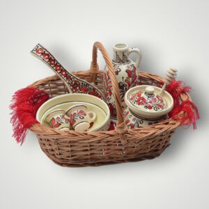 SET CADOU - COS TRADITIONAL - ROSU