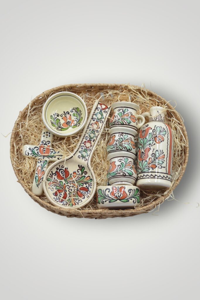 SET CADOU - SUVENIR CERAMICA - COLORAT