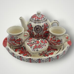 SET CADOU - TRADITIONAL - CEAINIC CU CESTI SI ZAHARNITA